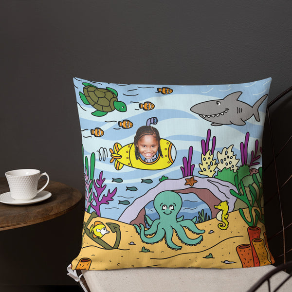 Cushion: Ocean Shark Theme