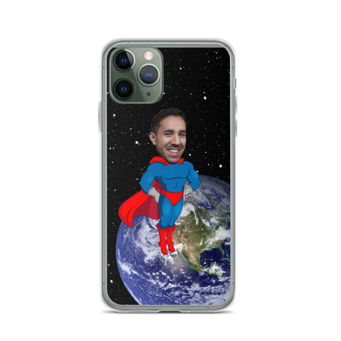 iPhone Case: Man Space Superhero