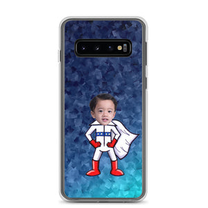 Samsung Case: Blue Superhero