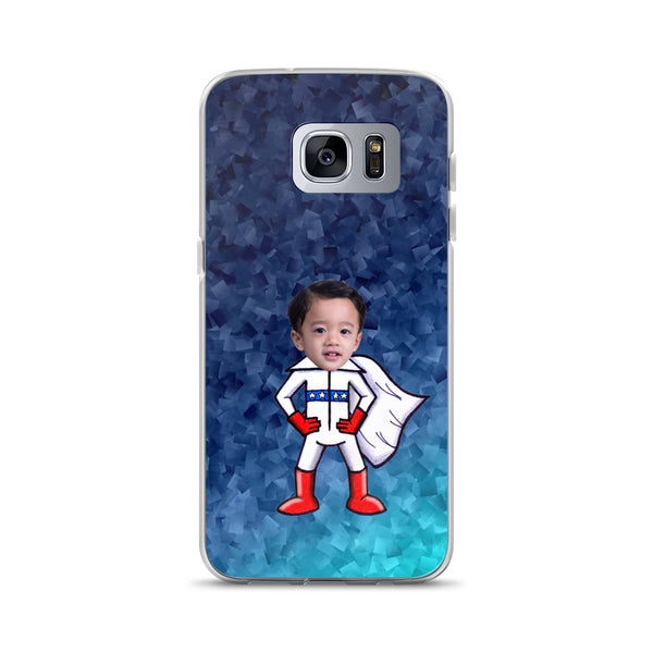 Samsung Case: Blue Superhero