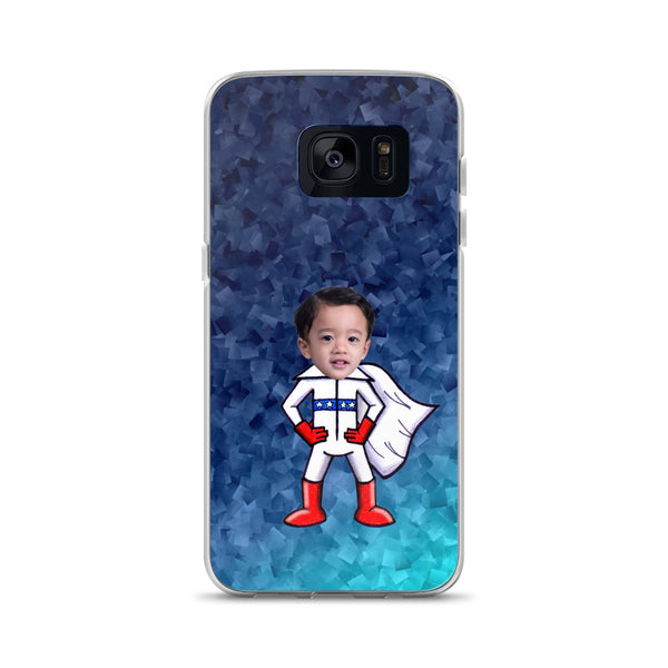 Samsung Case: Blue Superhero