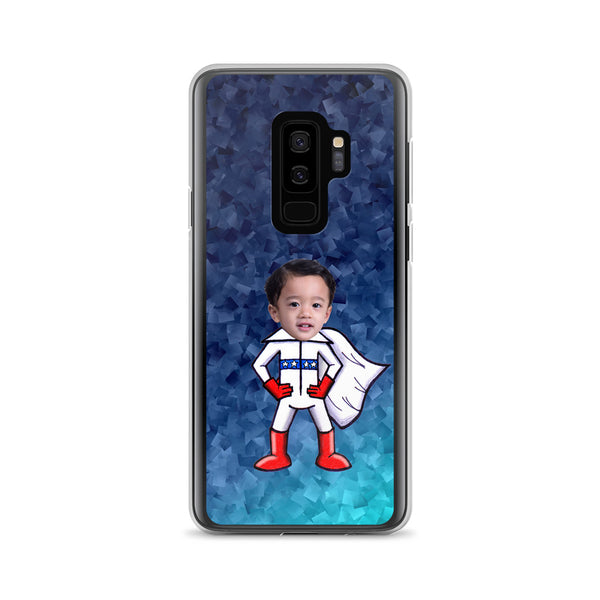 Samsung Case: Blue Superhero
