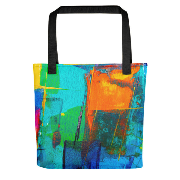 Tote Bag: Artist Quote Blue Design