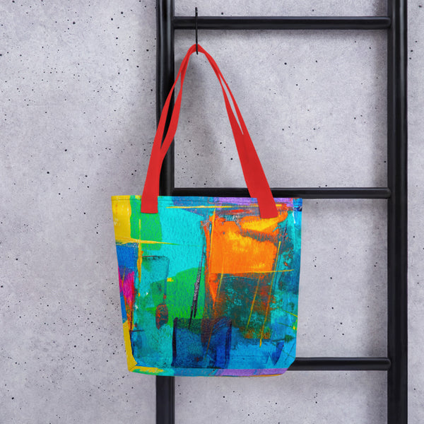 Tote Bag: Artist Quote Blue Design