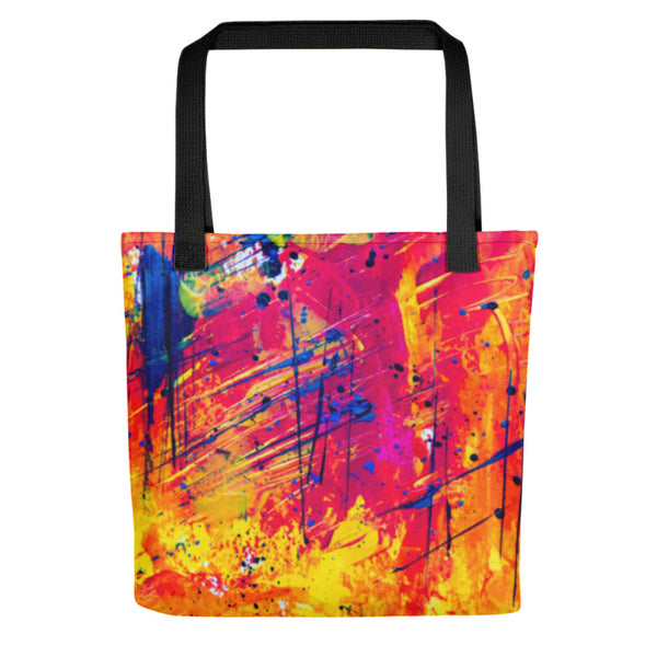 Tote Bag: Artist Quote Orange Design
