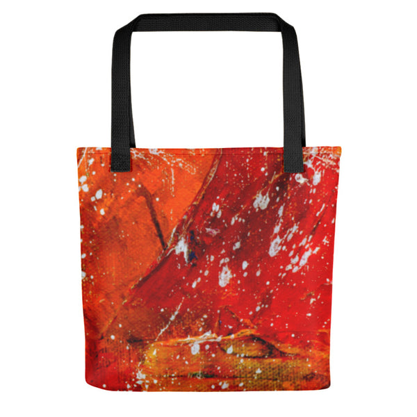 Tote Bag: Artist Quote Red Design