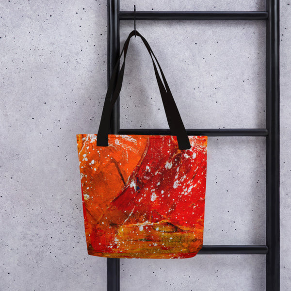 Tote Bag: Artist Quote Red Design