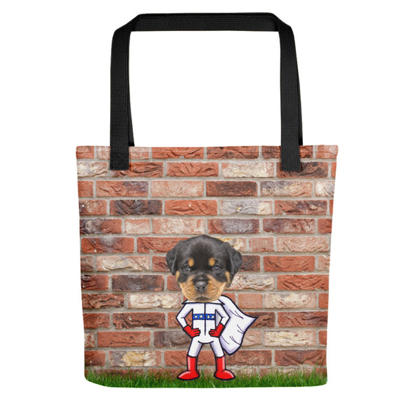 Tote Bag: Super Pet Brick Wall