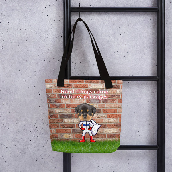 Tote Bag: Super Pet Brick Wall