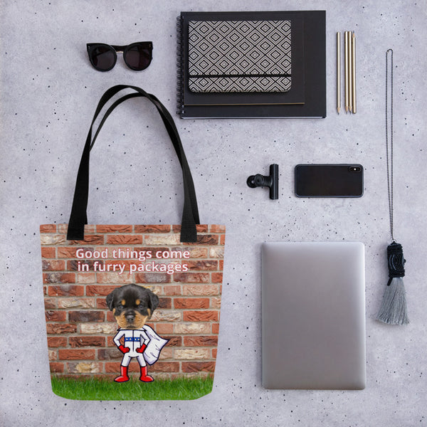 Tote Bag: Super Pet Brick Wall
