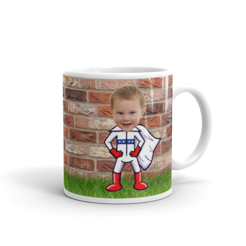 Mug: Superhero Brick Wall