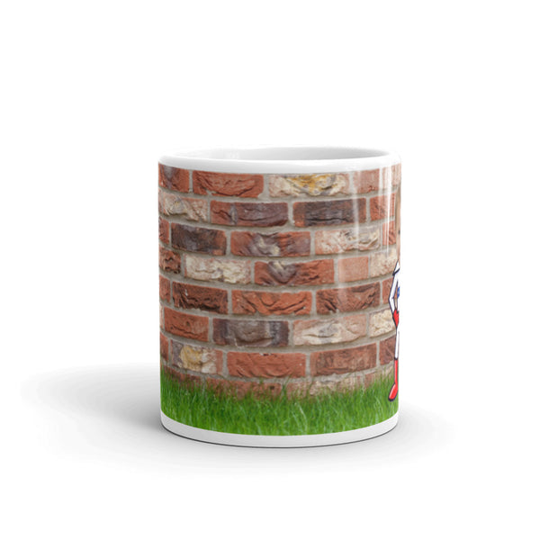 Mug: Superhero Brick Wall