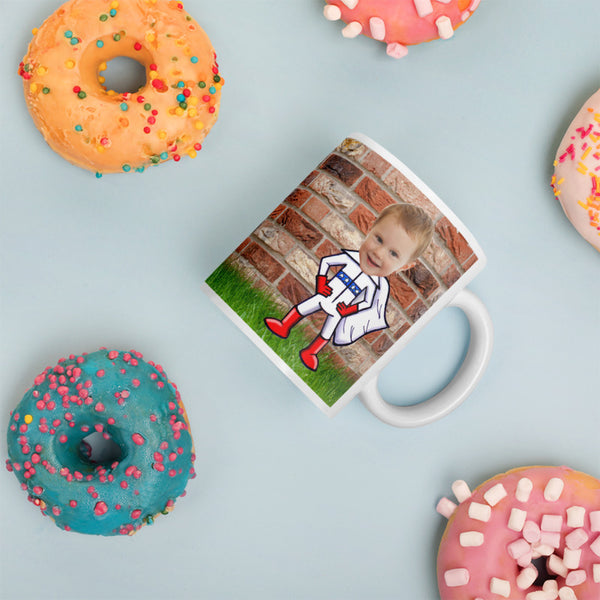 Mug: Superhero Brick Wall