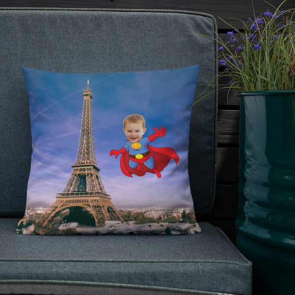 Cushion: Paris Superhero