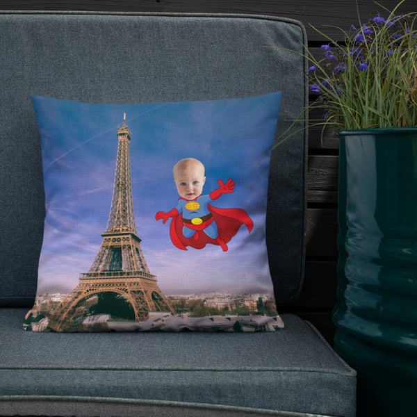 Cushion: Paris Superhero