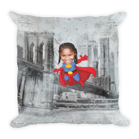 Cushion: New York Superhero b/w