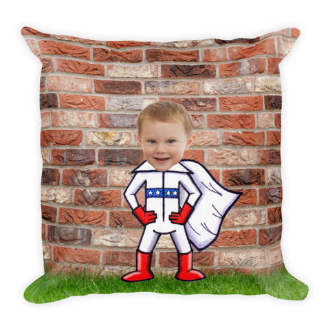 Cushion: Superhero Brick Wall