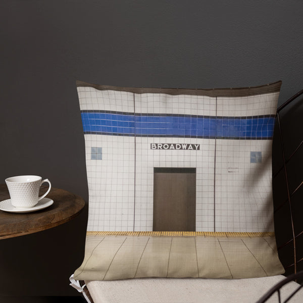 Cushion: Broadway Subway Superhero