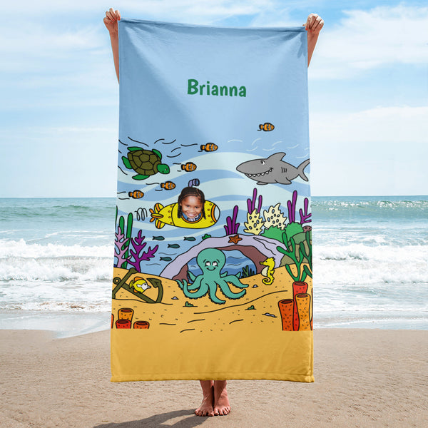 Towel: Ocean Shark Theme